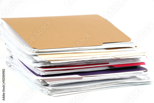 stacking documents and folders