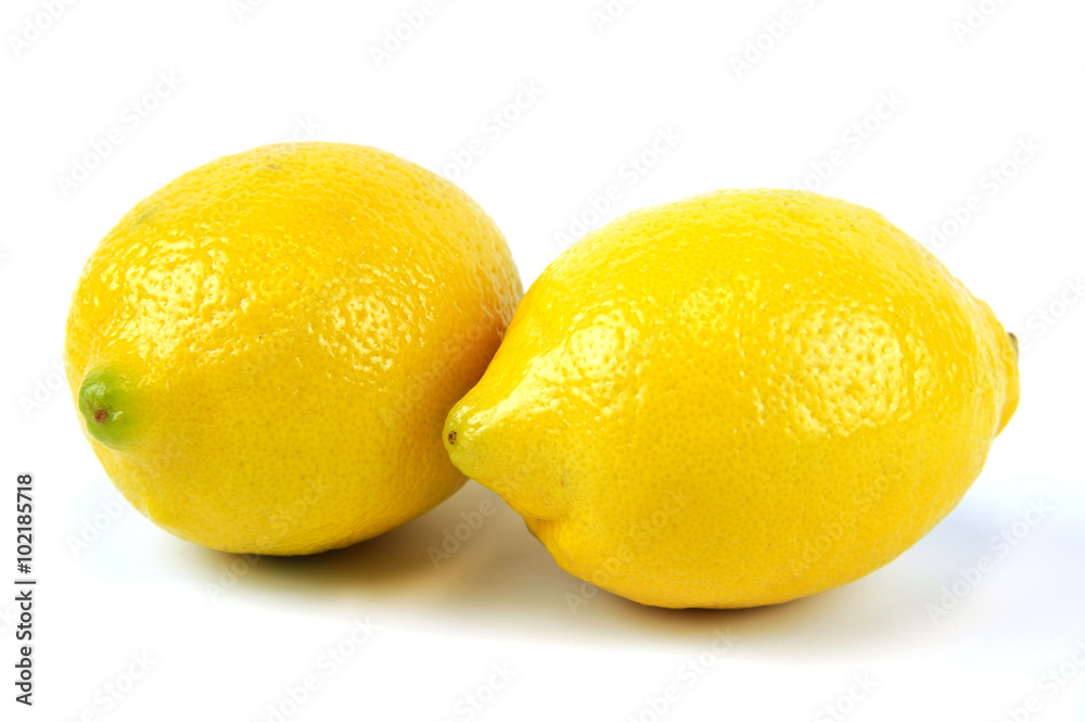fresh lemons isolated on white background fresh lemons isolated on white background
