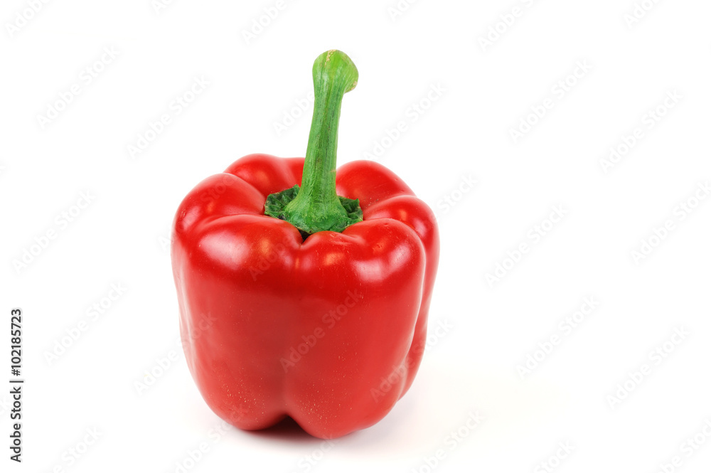 red pepper on white background red pepper on white background
