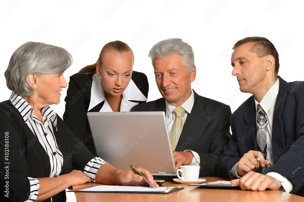 Business people at work Business people at work