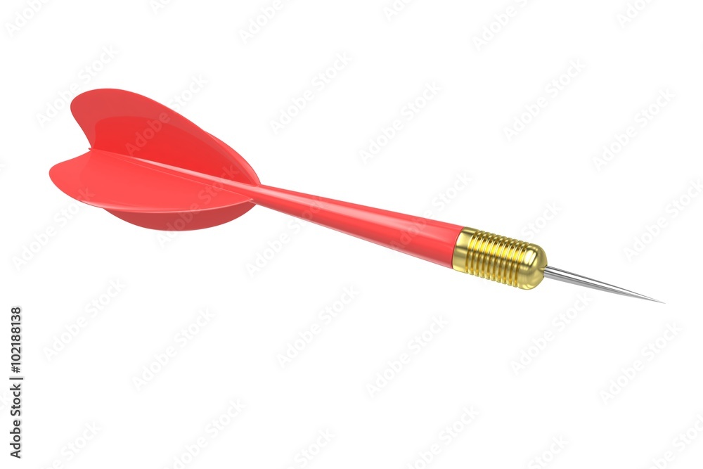 red dart isolated on white red dart isolated on white