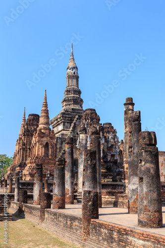 Wat Maha That temple, Shukhothai Historical Park, Thailand © wirojsid