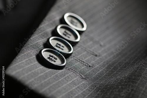 button suit stripe
