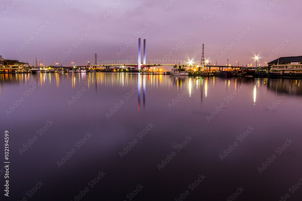 Bolte Bridge, West gate Freeway - Docklands Highway, Melbourne, Australia