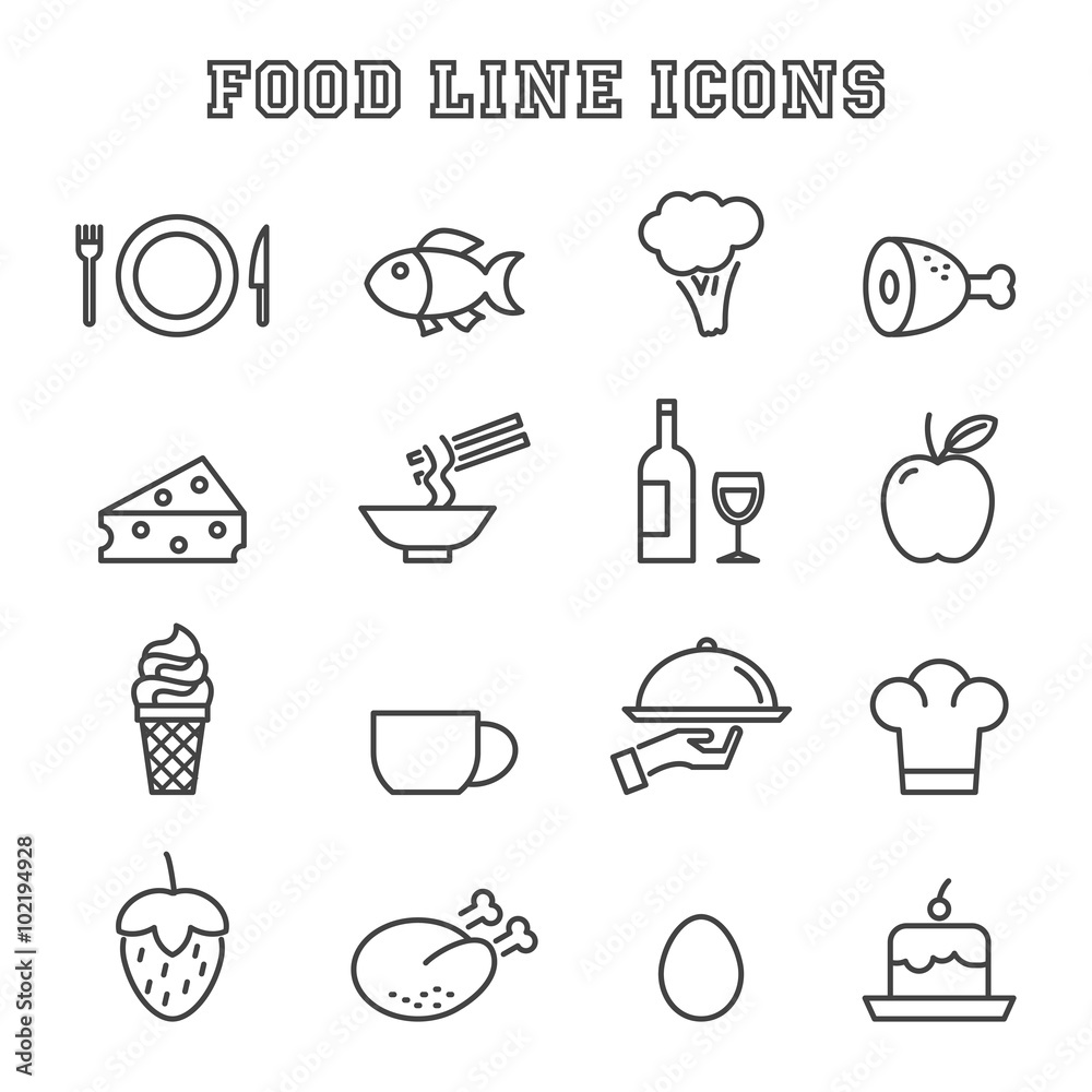 food line icons