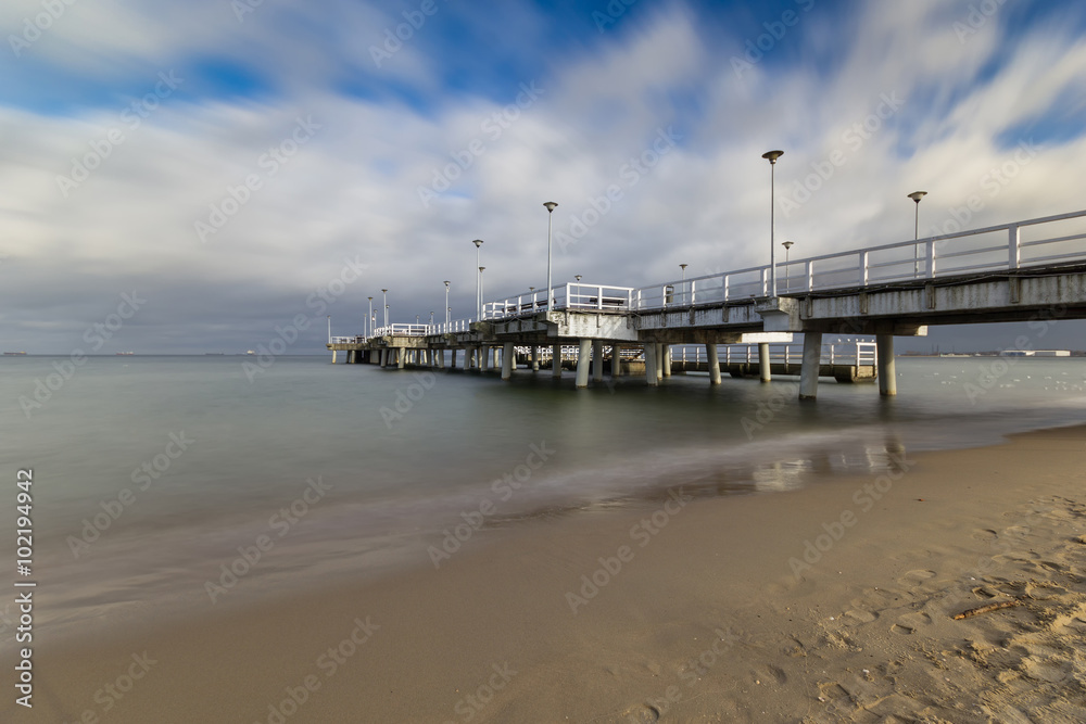 Fototapeta premium The pier in Gdansk