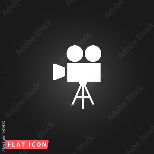 Video camera icon vector