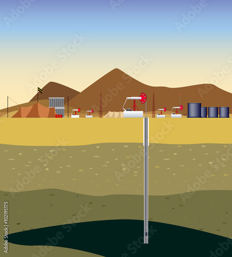 Extraction of oil (Middle East) / Extraction of oil  in the the (Middle East)