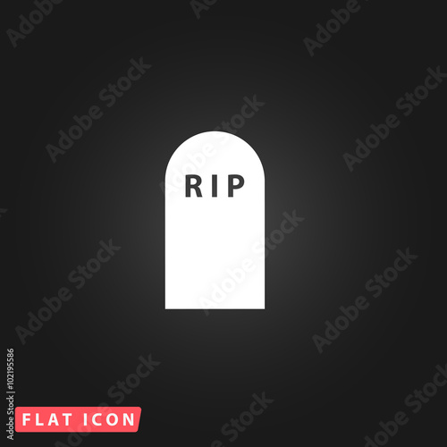 grave flat icon
