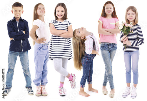 Adorable children isolated ...