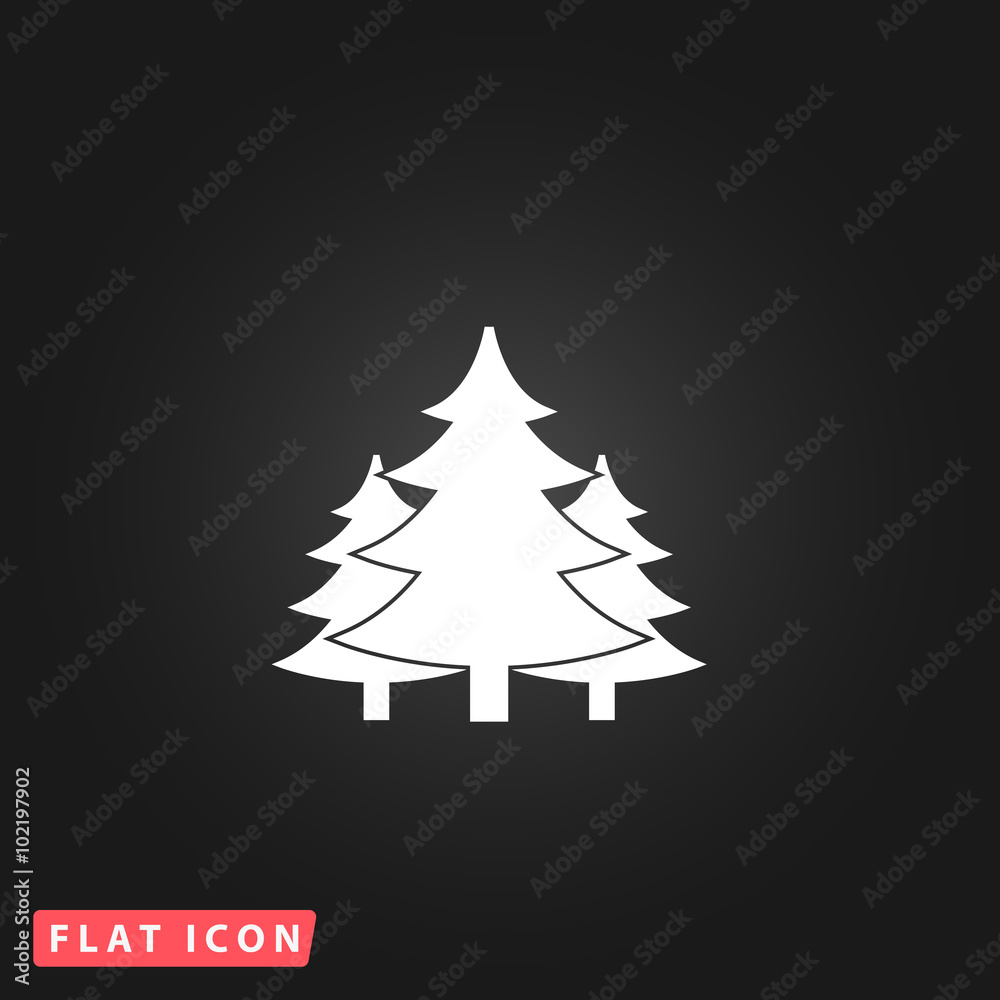 Obraz premium Tree flat icon