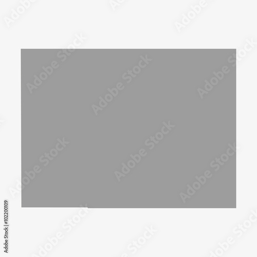 Map the State of Colorado in gray on a white background