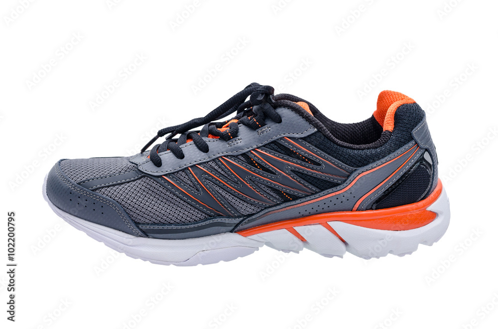 Side view of sport shoe isolated over white Side view of sport shoe isolated over white