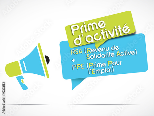mégaphone : prime d'activité