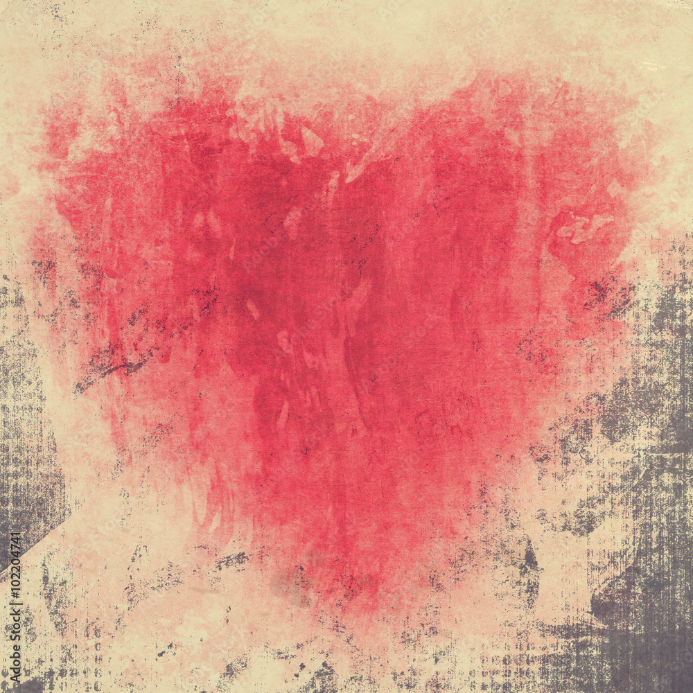 Grunge background with heart Grunge background with heart