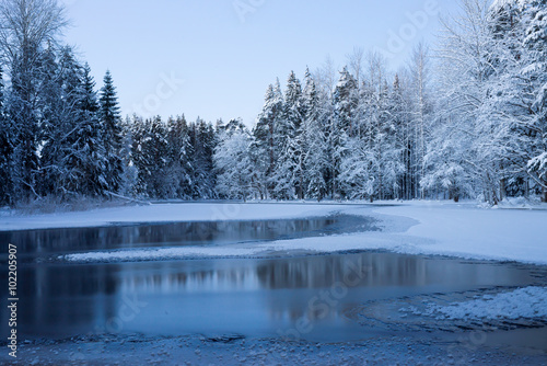 River in winter