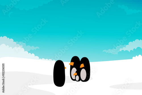 Penguin vector illustration
