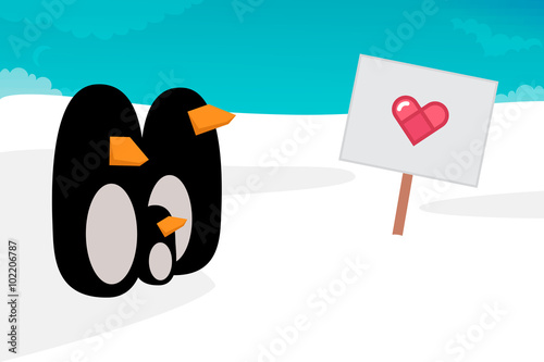Penguin vector illustration