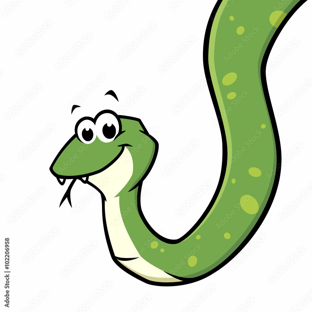 Fototapeta premium Cartoon Snake