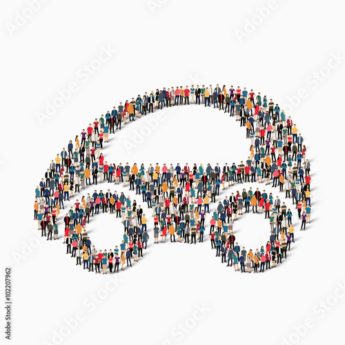 group  people  shape  eco car