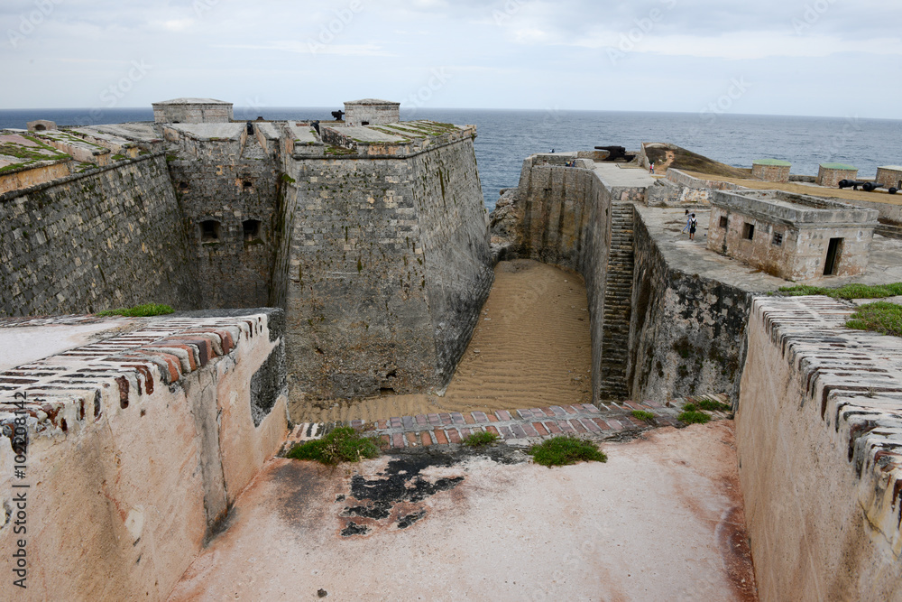 Castle and lighthouse of El Morro at Havana Castle and lighthouse of El Morro at Havana