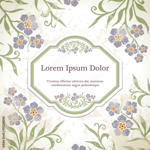 Background with myosotis flowers.
