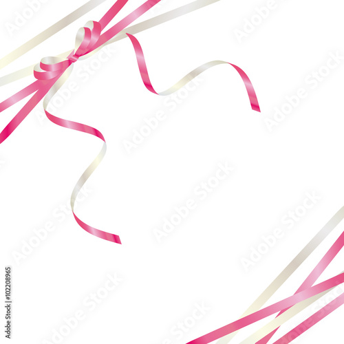 pink and white ribbon background