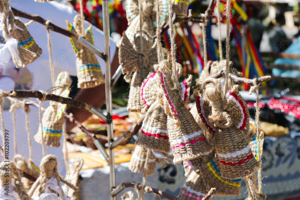 Fototapeta premium Ukrainian national doll motanki