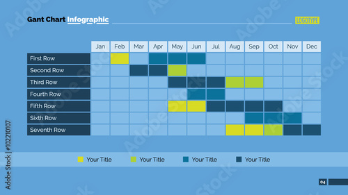 Gant Chart Infographic Template