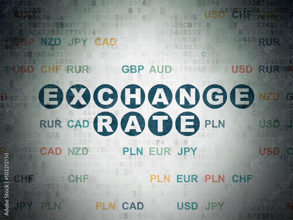 Fototapeta premium Banking concept: Exchange Rate on Digital Paper background