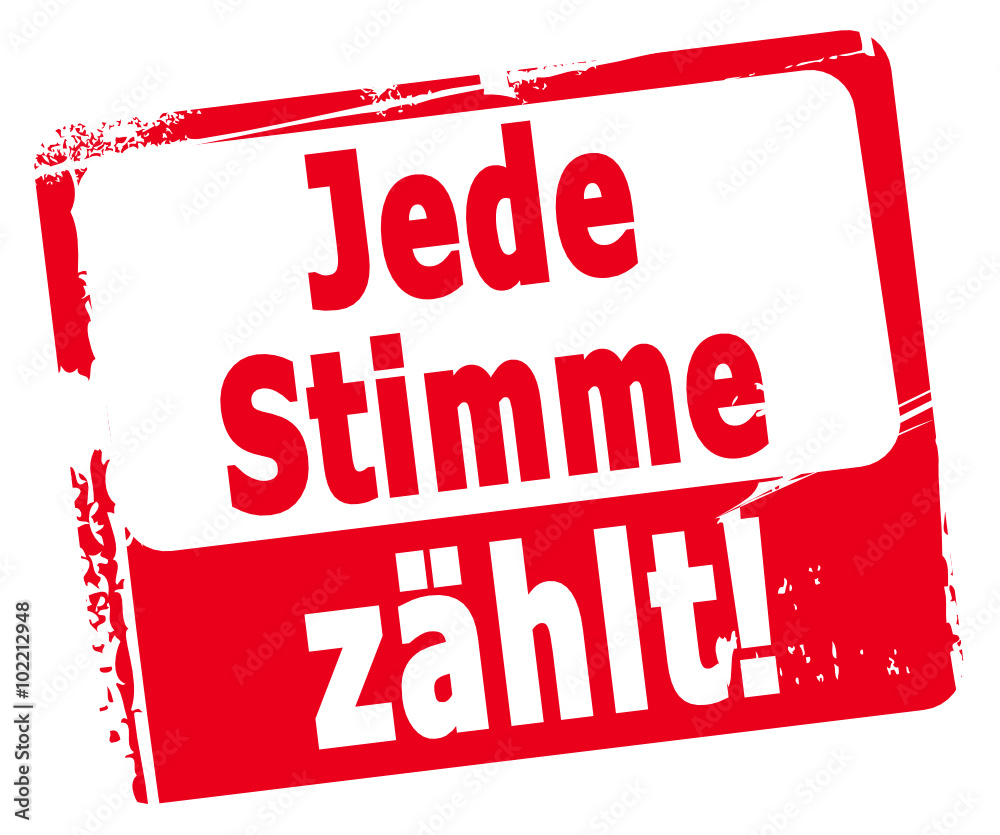 Jede Stimme zählt Adobe Stock
