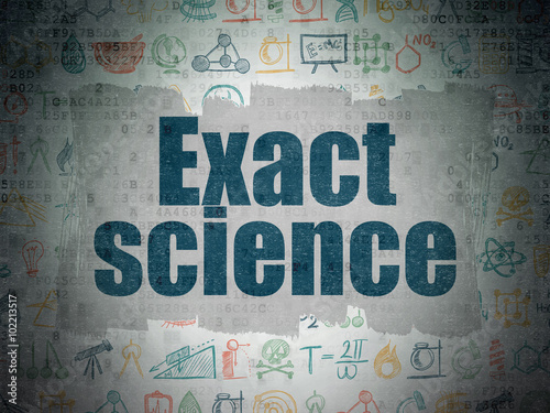 Wallpaper Mural Science concept: Exact Science on Digital Paper background Torontodigital.ca