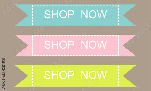Shop now banner design set