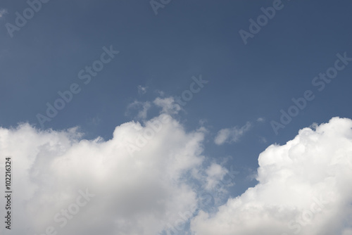 Cloudy blue sky abstract background