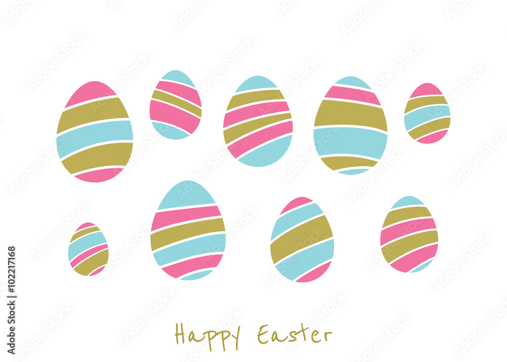 Happy Easter greeting card. Vector illustration. EPS 8. Happy Easter greeting card. Vector illustration. EPS 8.