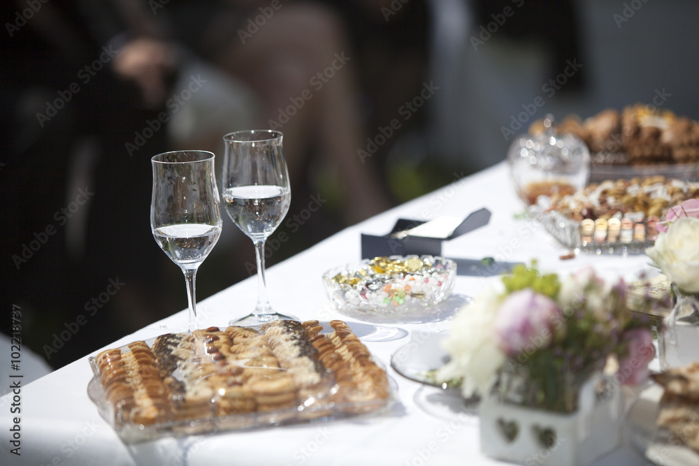 Decoration of a Persian wedding table