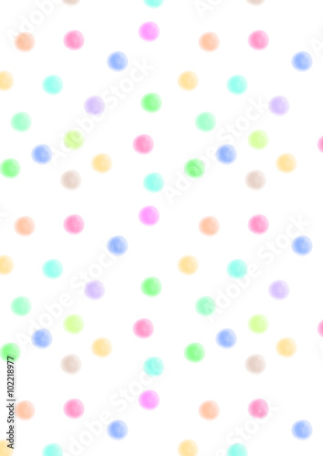 Aquarell Dots bunt