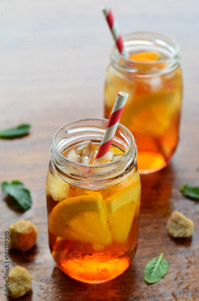 Orange cold drink