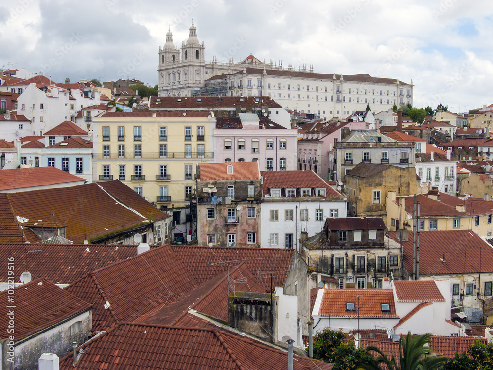 Lissabons Altstadt mit Kloster São Vicente de Fora