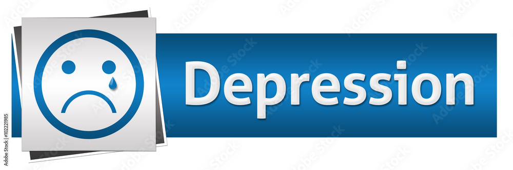 Depression Blue Grey Horizontal Depression Blue Grey Horizontal