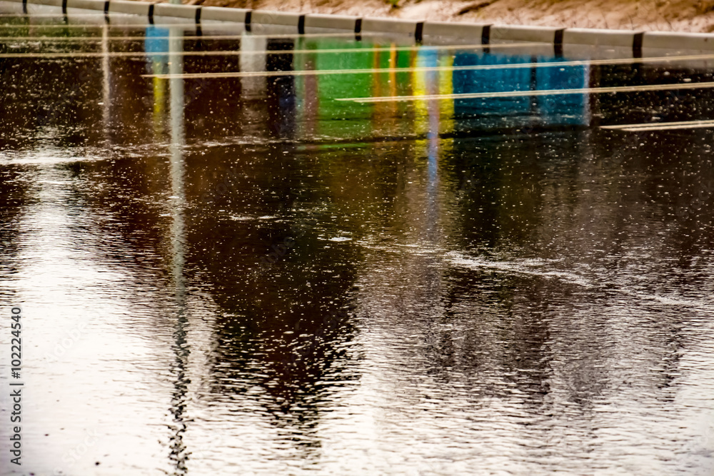 asphalt on rainy day asphalt on rainy day