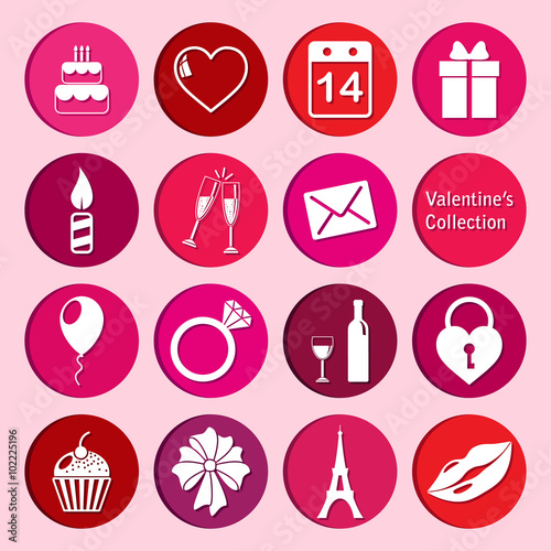 vector collection of st. valentine's day icons