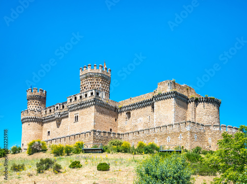 Castle of the Mendoza in Manzanares el Real, Spain