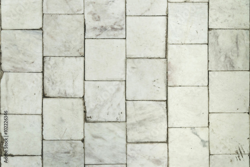 Wallpaper Mural Old white marble tile texture background Torontodigital.ca