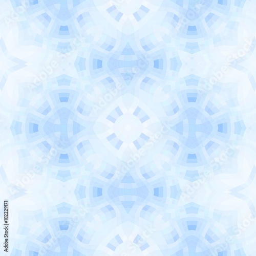 Seamless mosaic pattern in blue color
