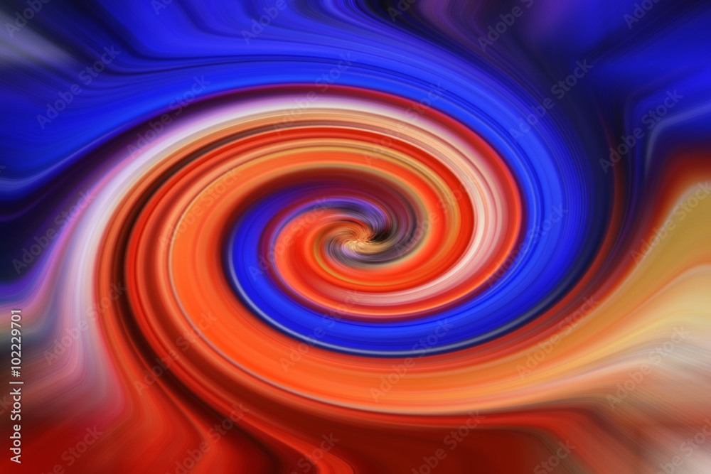 Bright red and blue abstract twirl Bright red and blue abstract twirl