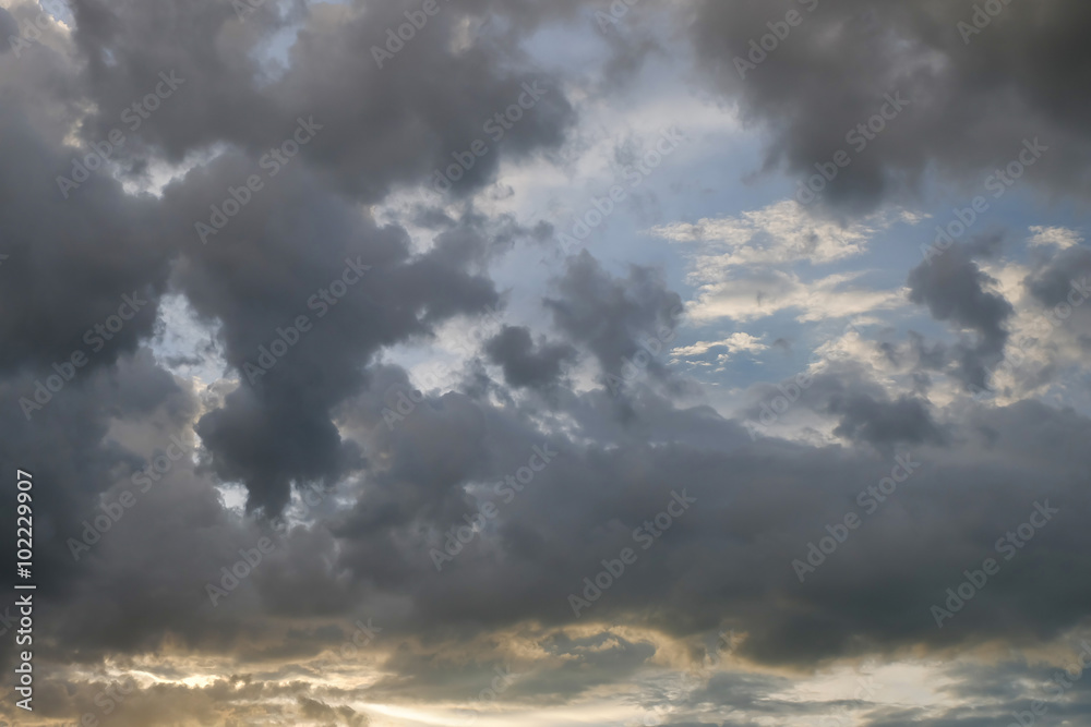 cloud on sunset dramatic sky, image climate weather background