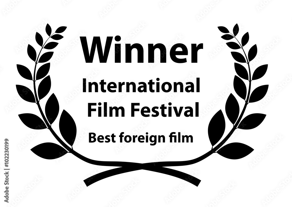 Laurel Award with replaceable text Stock Vector Adobe Stock