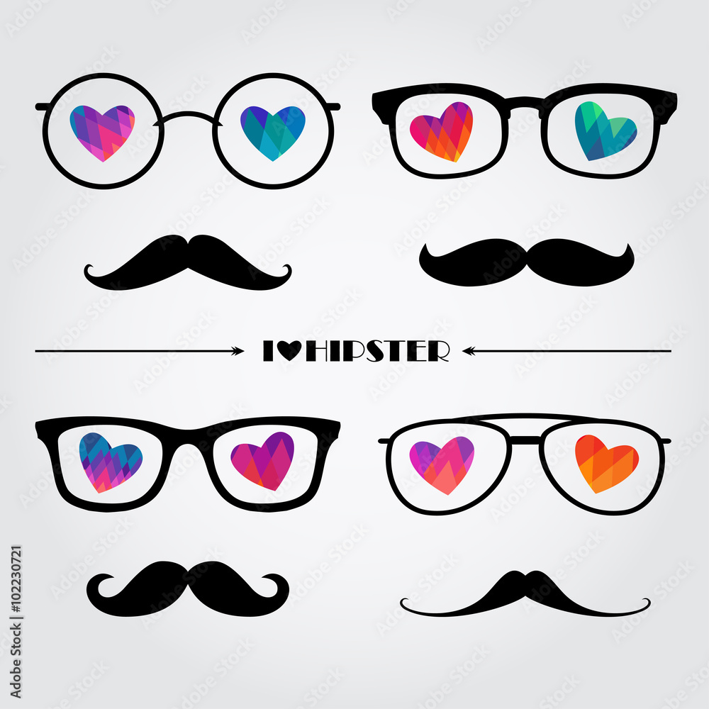 set of cute compositions for Valentine Day set of cute compositions for Valentine Day