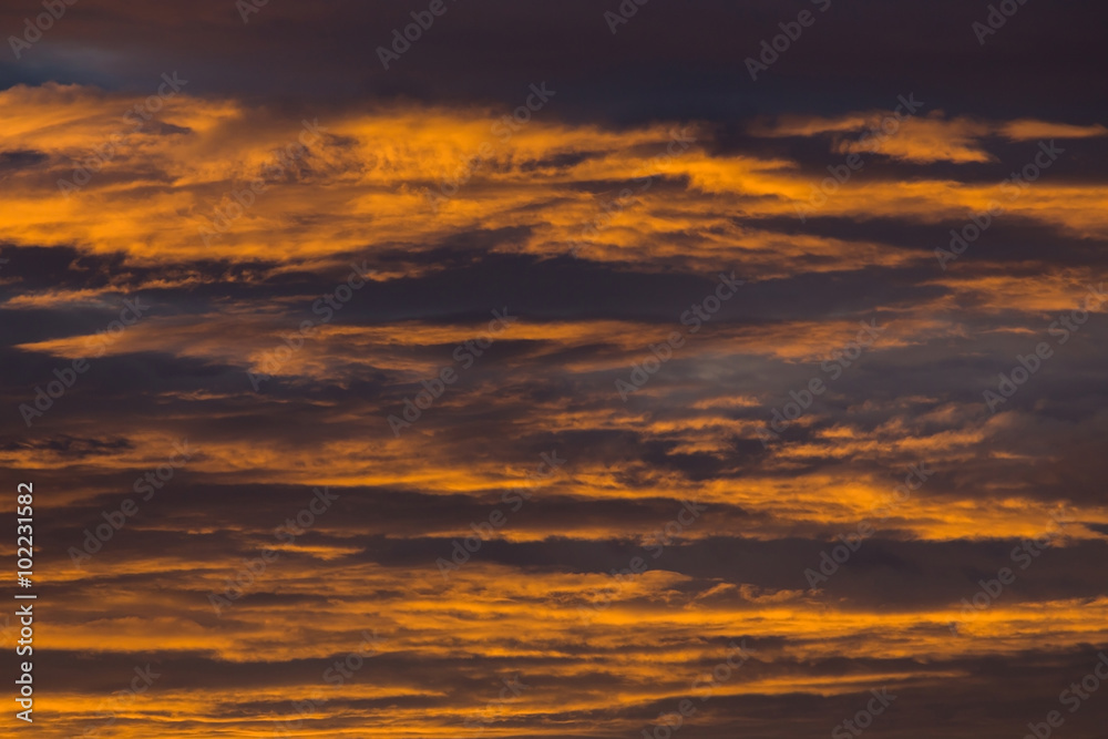sunset sky dramatic background, colorful twilight sky